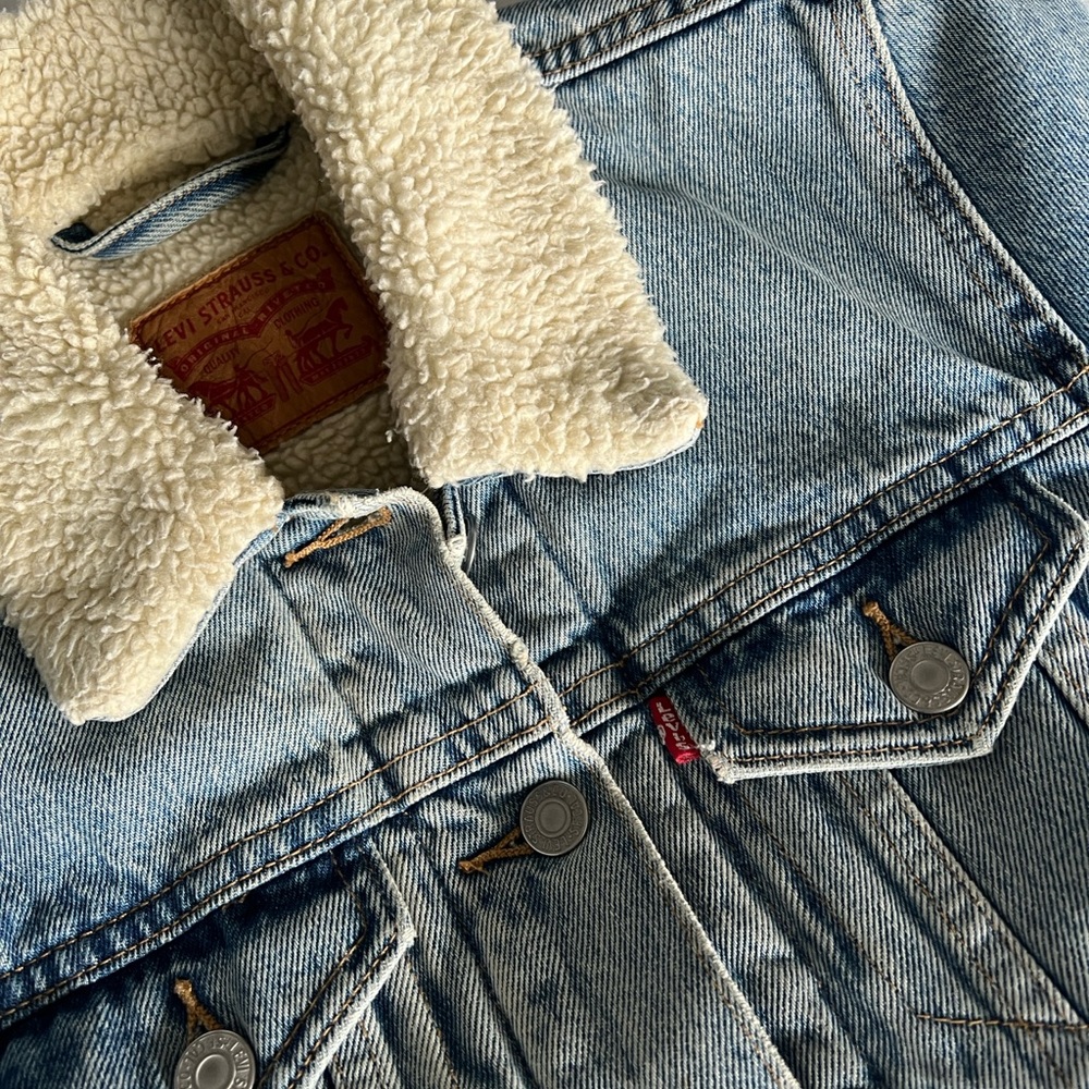 Levi's Sherpa Denim Trucker Jacket